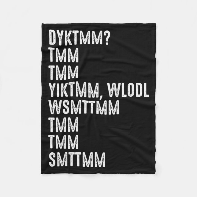 Do You Know The Muffin Man Dyktmm Funny Quote  Fleecedecke (Vorderseite)
