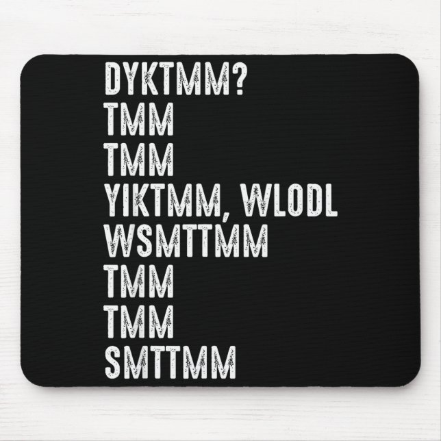 Do You Know The Muffin Man Dyktmm Funny Quote  Mousepad (Vorne)
