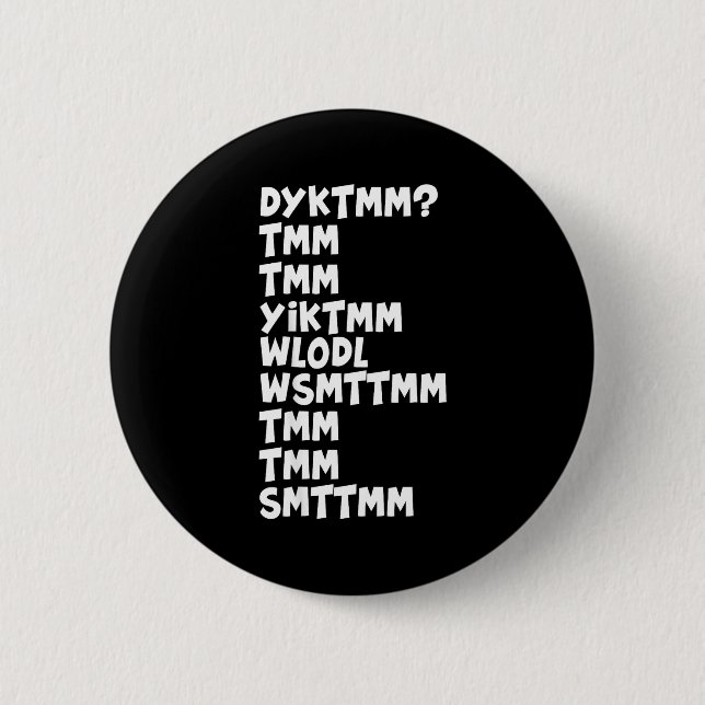 Do You Know The Muffin Man Dyktmm Nostalgia Funny  Button (Vorderseite)