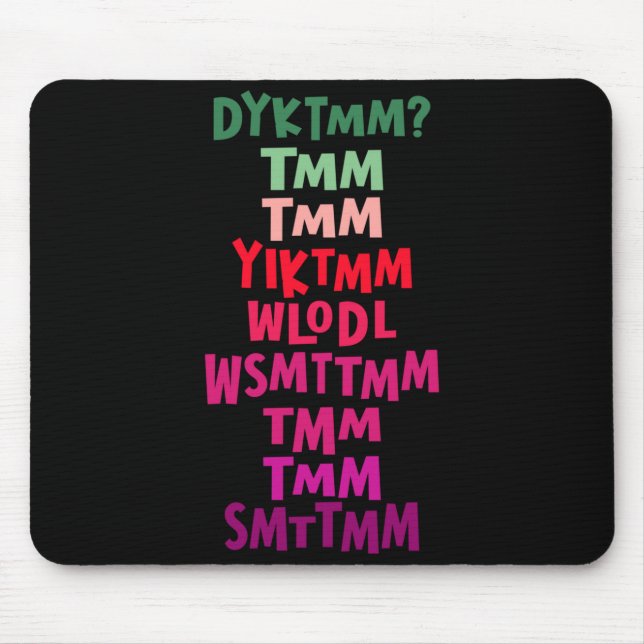 Do You Know The Muffin Man Dyktmm Nostalgia Funny  Mousepad (Vorne)