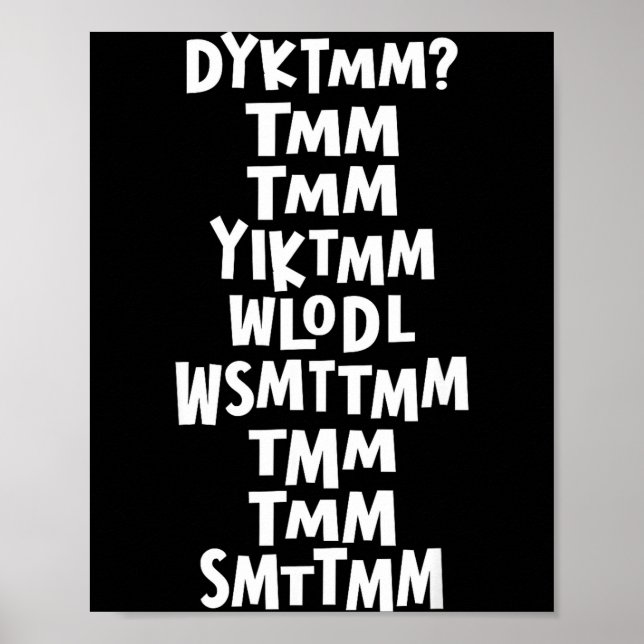 Do You Know The Muffin Man Dyktmm Nostalgia Funny  Poster (Vorne)