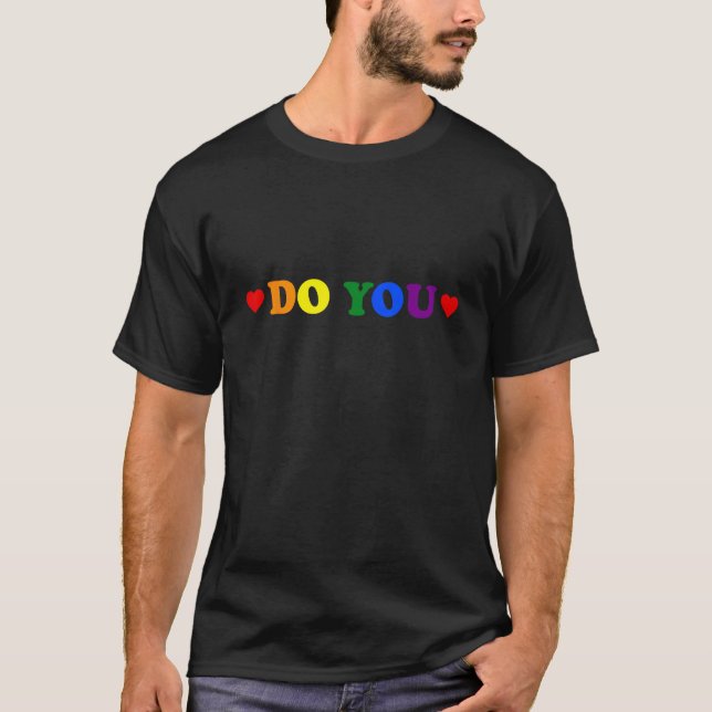 Do You LGBTQ Bi Pride Ally Stuff Support T-Shirt (Vorderseite)