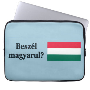 Do you speak Hungarian? in Hungarian. Flag bf Laptopschutzhülle