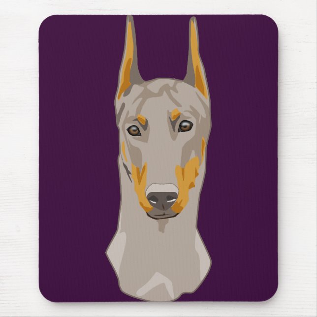 Dob erman Kopf, Kitz Mousepad (Vorne)