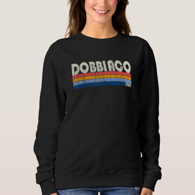Dobbiaco Italy Retro 70s 80s Style Sweatshirt (Vorderseite)