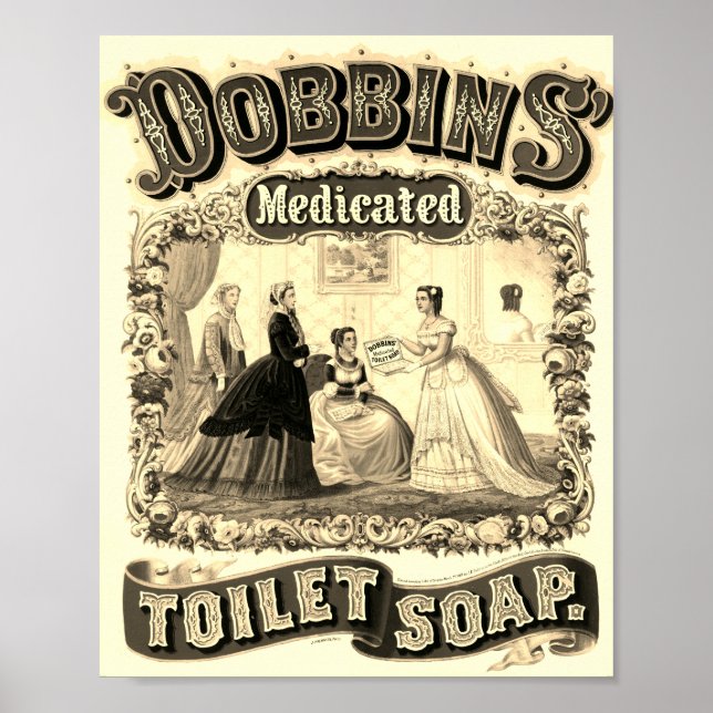 Dobbins Medicinal Toilet Soap Werbung Poster (Vorne)
