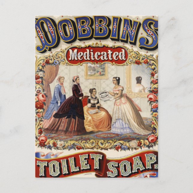 Dobbins Medikierte Toilettenseife Postkarte (Vorderseite)
