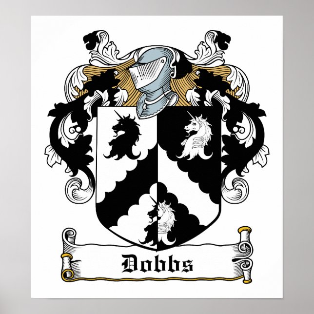 Dobbs Familienwappen Poster (Vorne)