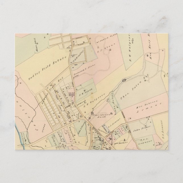 Dobbs Ferry, New York 2 Postkarte (Vorderseite)