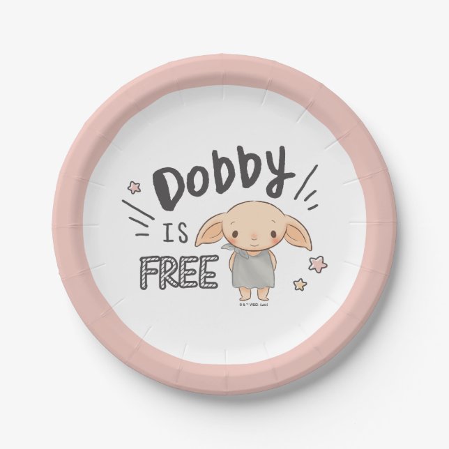 Dobby ist frei pappteller (Vorderseite)