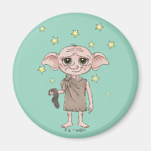 Dobby Wasserfarben Charakter Kunst Magnet