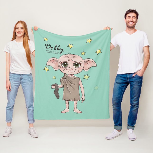 Dobby Wasserfarben-Charakterkunst Fleecedecke (Beispiel)