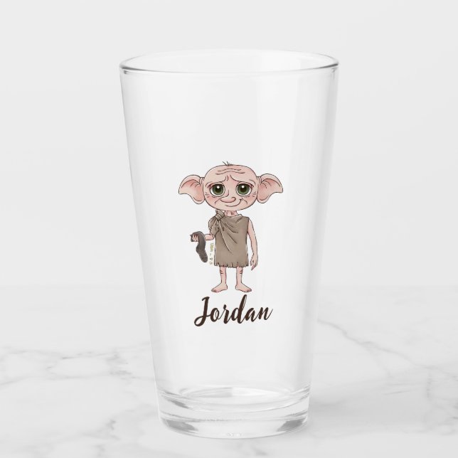 Dobby Wasserfarben-Charakterkunst Glas (Vorderseite)
