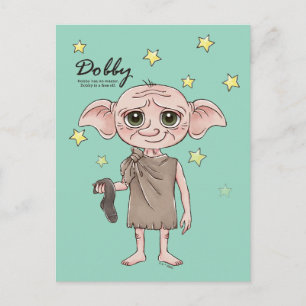 Dobby Wasserfarben-Charakterkunst Postkarte