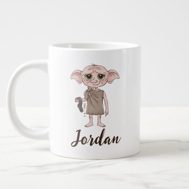 Dobby Watercolor Character Art Jumbo-Tasse (Links)