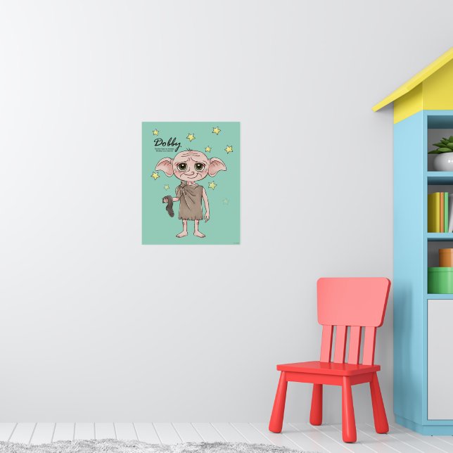 Dobby Watercolor Character Art Poster (Kinderzimmer 1)