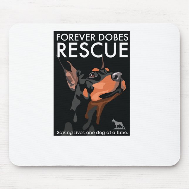 Dobe-schwarzrechteck Mousepad (Vorne)