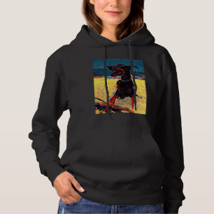 Doberman am Strand 820 Hoodie