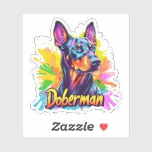 Doberman Aufkleber
