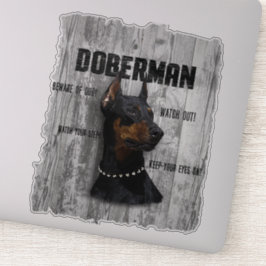 Doberman Aufkleber