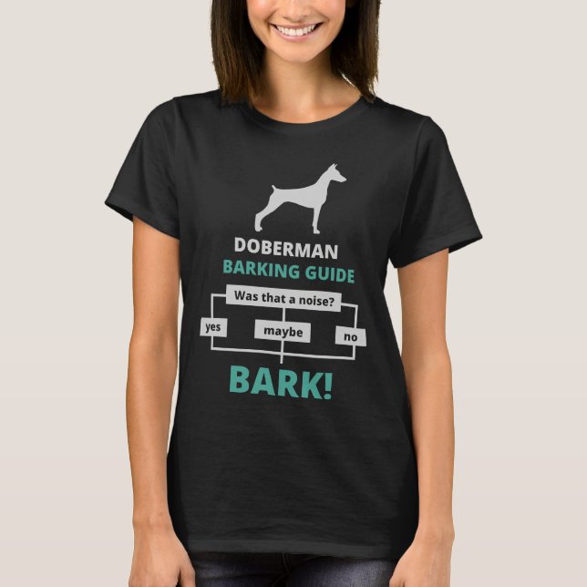 Doberman Barking Guide 824 T-Shirt (Vorderseite)