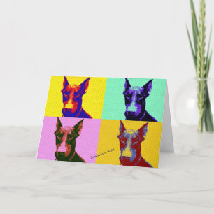 Doberman Birthday Card Karte