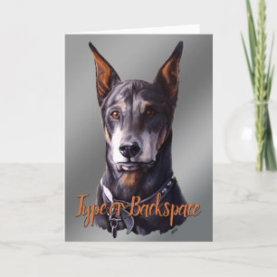 Doberman Cards Personalisiert Doberman Dog Art Car Dankeskarte