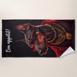 Doberman Charme Strandtuch