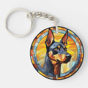 Doberman Doberman Pinscher Dog en verre doux