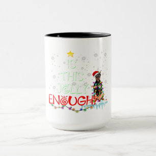 Doberman Dog Christmas Tree Weihnachtsfeier Weihna Tasse