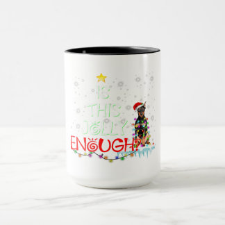 Doberman Dog Christmas Tree Weihnachtsfeier Weihna Tasse