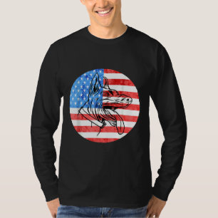 Doberman Dog Lover American Flag Patriotic Doberma T-Shirt