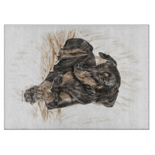 Doberman Dog Natural Oars Schneidebrett