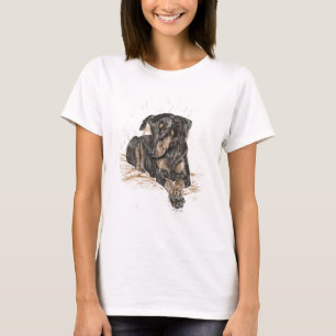 Doberman Dog Natural Oars T-Shirt