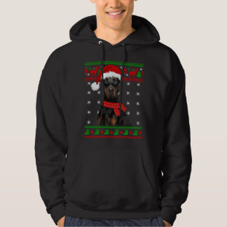 Doberman Dog Ugly Sweater Christmas Puppy Hund Lie Hoodie