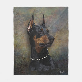 Doberman Fleecedecke