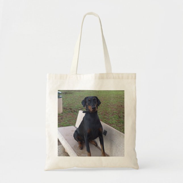 Doberman Flipper Tragetasche (Vorne)