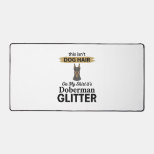 Doberman Glitter Lustiger Hunde Liebhaber Vintage Schreibtischunterlage