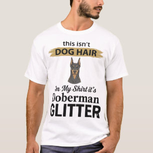 Doberman Glitter Lustiger Hunde Liebhaber Vintage T-Shirt