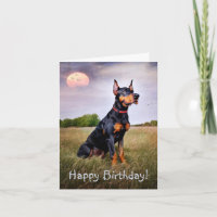 Doberman Happy Birthday