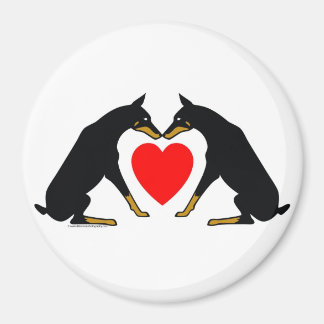 Doberman Heart Magnet