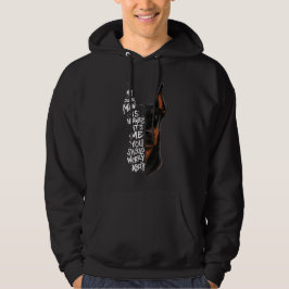 Doberman Hund Sprichwort Harmless Gabe Hoodie