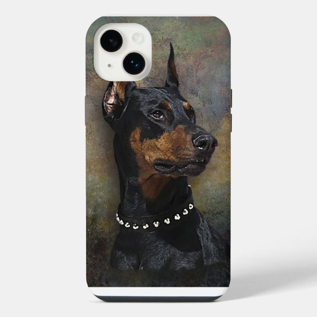 Doberman iPhone 14 Plus Hülle (Rückseite)