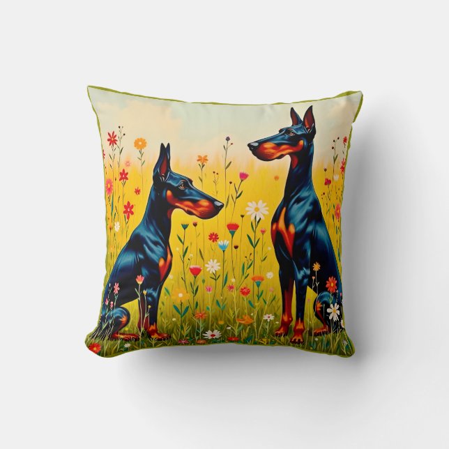 Doberman  kissen (Vorderseite)