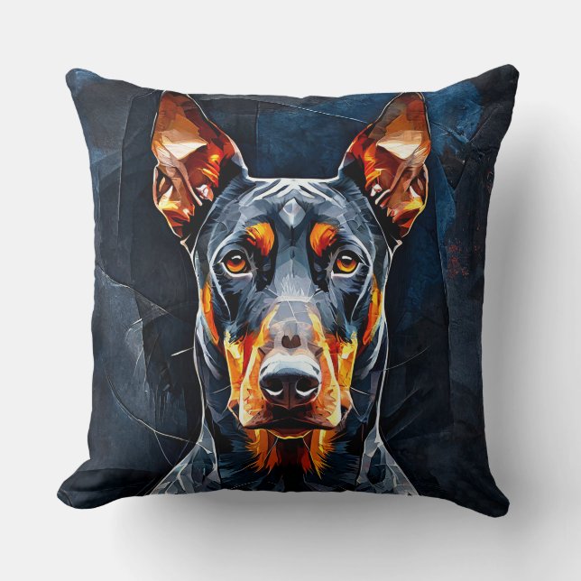 Doberman Kissen (Vorderseite)