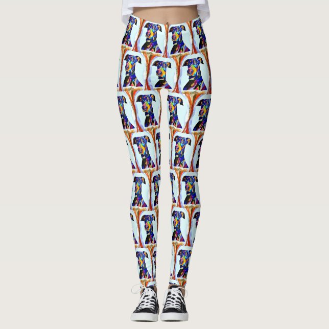 Doberman Leggings (Vorderseite)