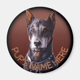 Doberman Magnets Custom Doberman Kühlschrankmagnet
