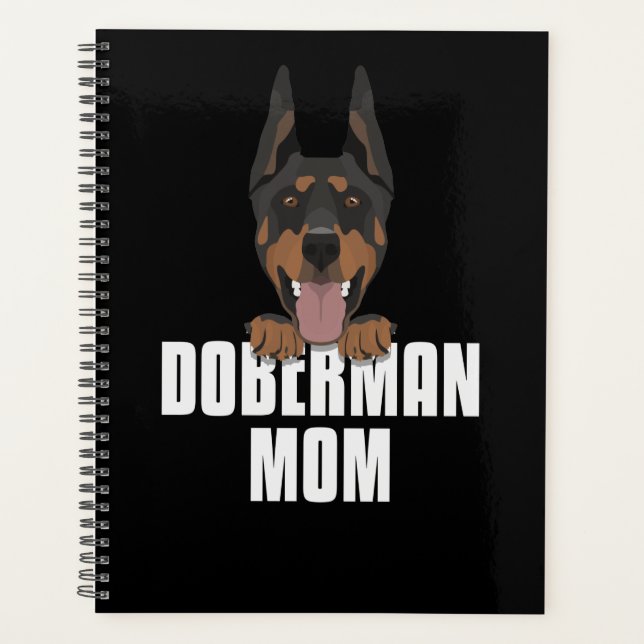Doberman Mama, Hunde Mama Planer (Vorderseite)
