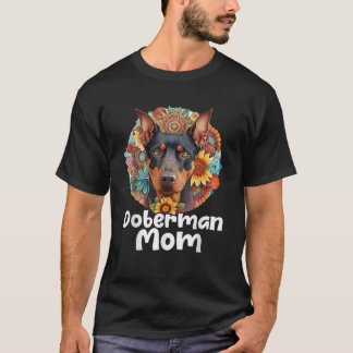 Doberman Mama Muttertag Hund Lover Canine Pet Tra T-Shirt