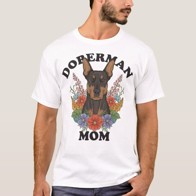 Doberman Mama T-Shirt (Vorderseite)